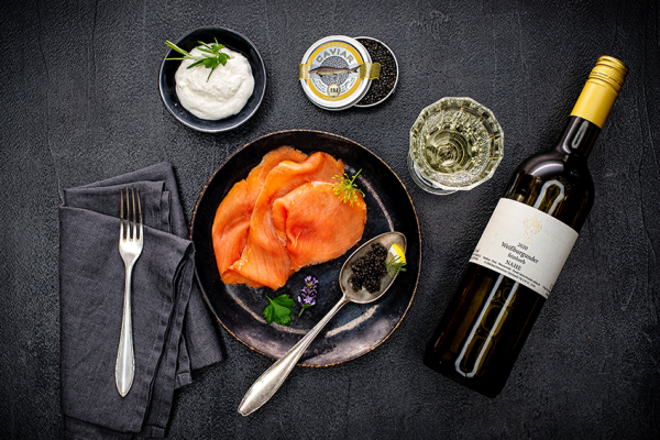 Gourmet-Geschenk Silber-Wildlachs + Kaviar